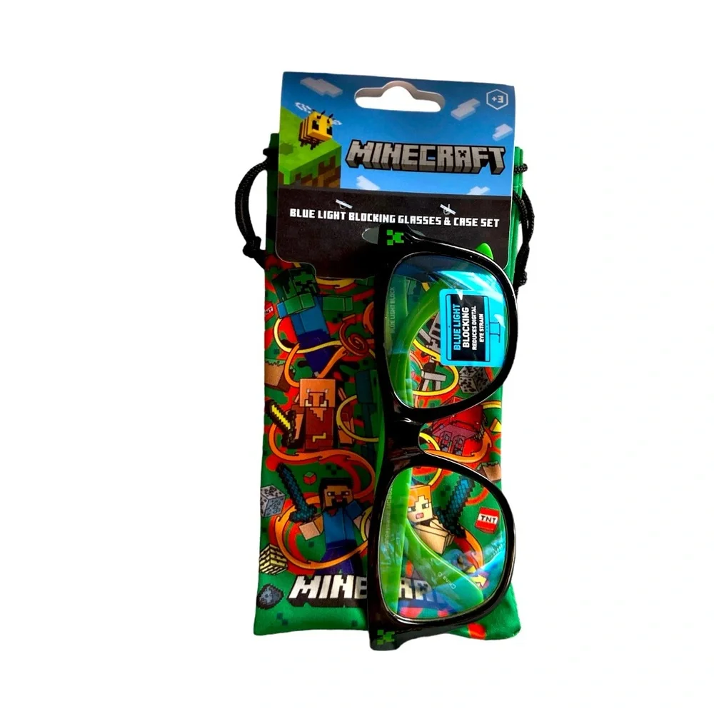 Minecraft Blocking Sunglasses & Case